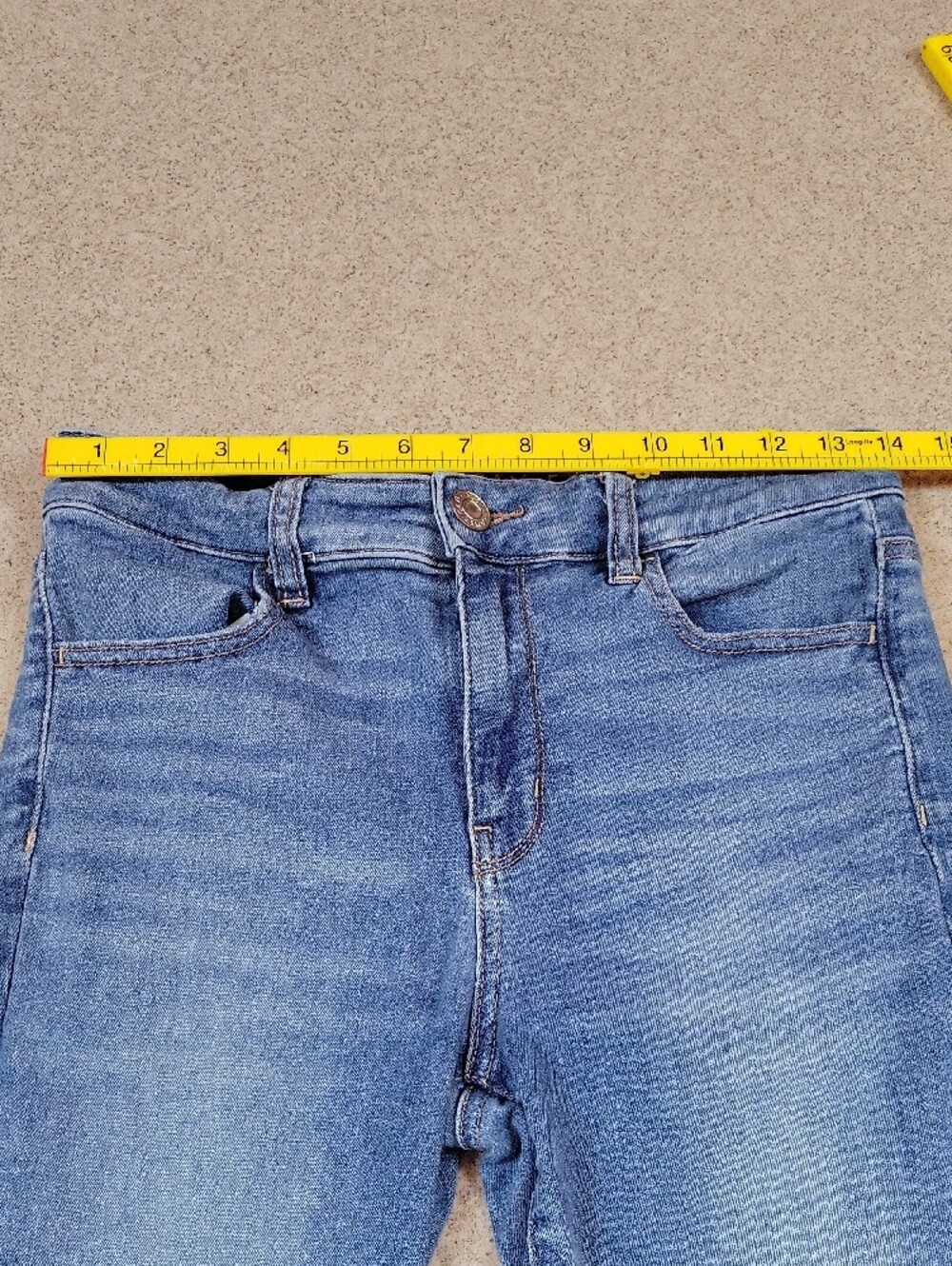 American Eagle High Rise Jegging Cotton Blend Stretch Denim Jeans Size 8 - Picture 8 of 11